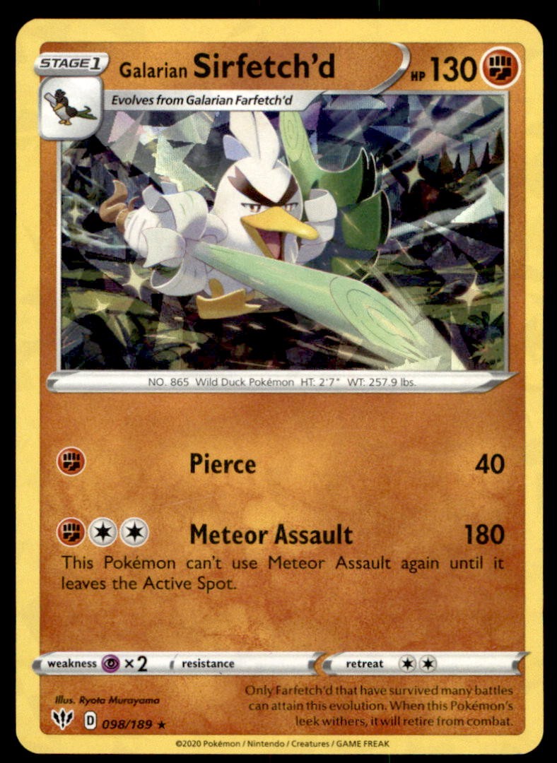 Galarian Sirfetch'd 98/189 Pokemon LP