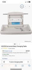 VEVOR WALL MOUNTED BABY CHANGING TABLE UNIT CHANGER NAPPY STATION COMMERCIAL
