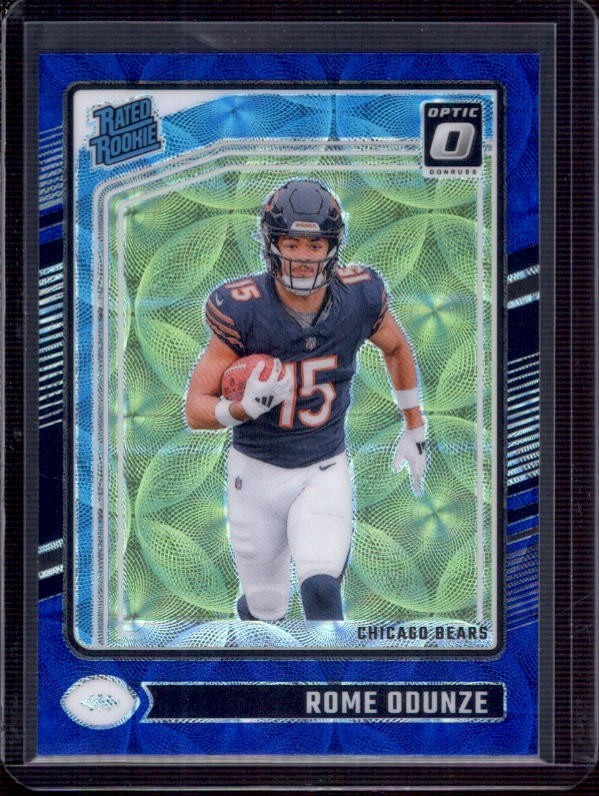 ROME ODUNZE 2024 Donruss Optic #286 Blue Scope Holo Prizm Rated Rookie RC