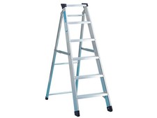 Image of Zarges Industrial Swingback Step Ladder Open 1.73m Closed 1.89m 8 Rungs ZAR49608