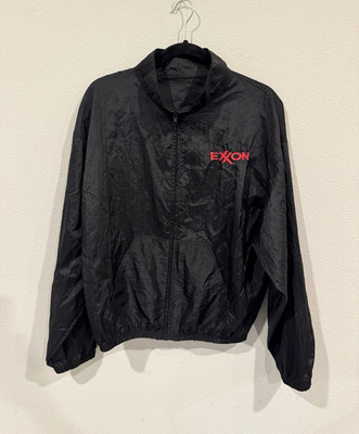 Vintage Exxon Windbreaker  Put A Tiger In Your Tank  Embroidered Tiger Logo