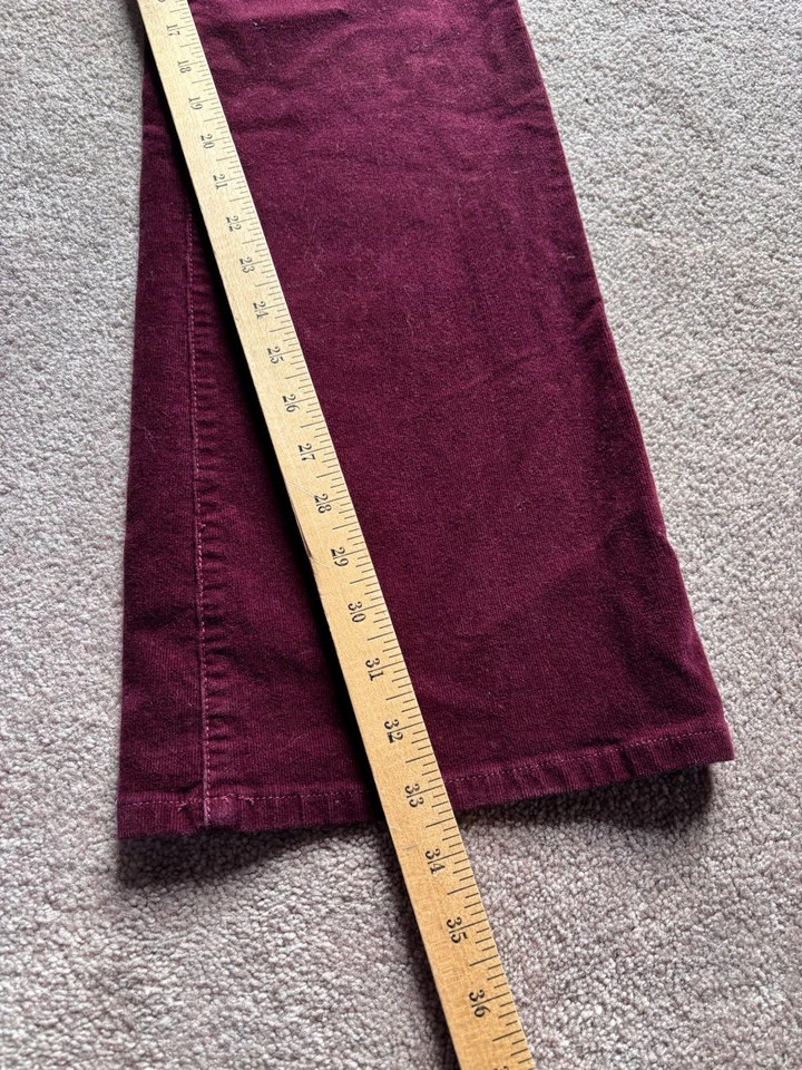 KUT from the Kloth Natalie Bootcut Pants Burgundy Corduroy Women's - SIZE 12 - Image 2 of 4