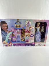 Disney Princess Pet Palace & Cinderella Fashion Doll with 2 Animal Friends & 20+