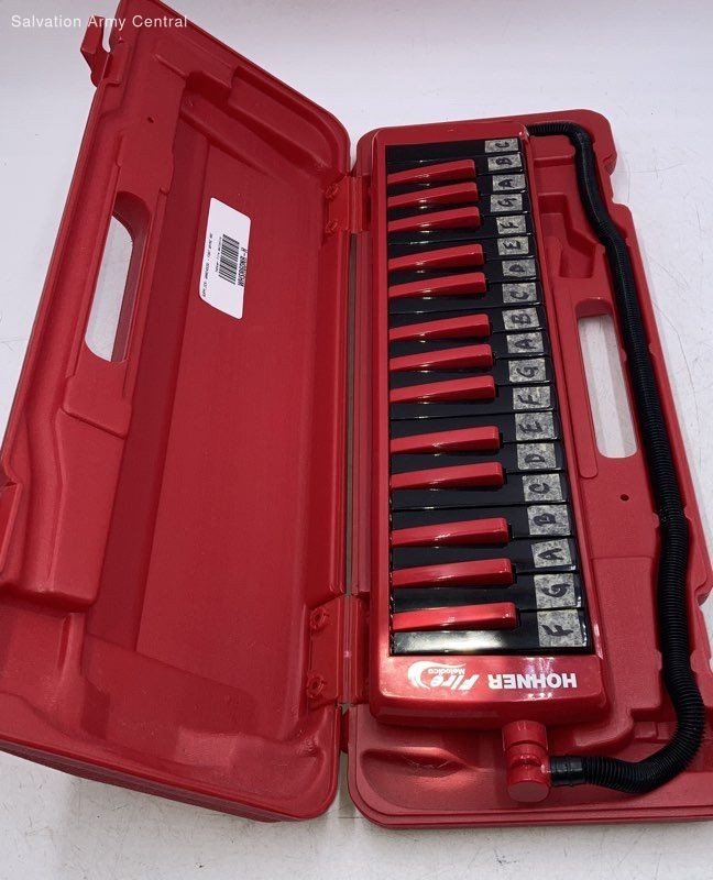 Hohner Red Black Musical Instrument Fire Melodica With Hard Carrying Case