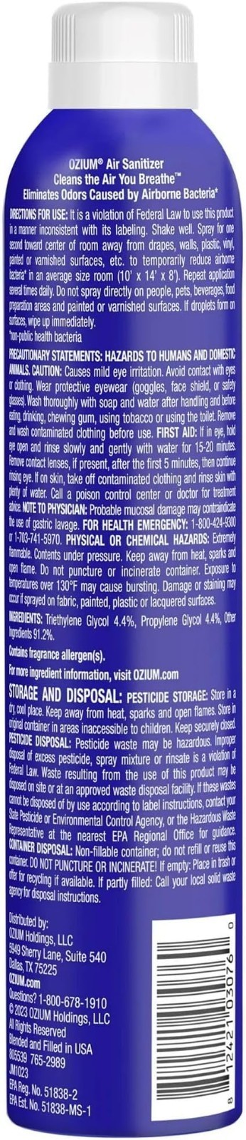 Ozium Air Freshener Dispenser, Original - 8oz