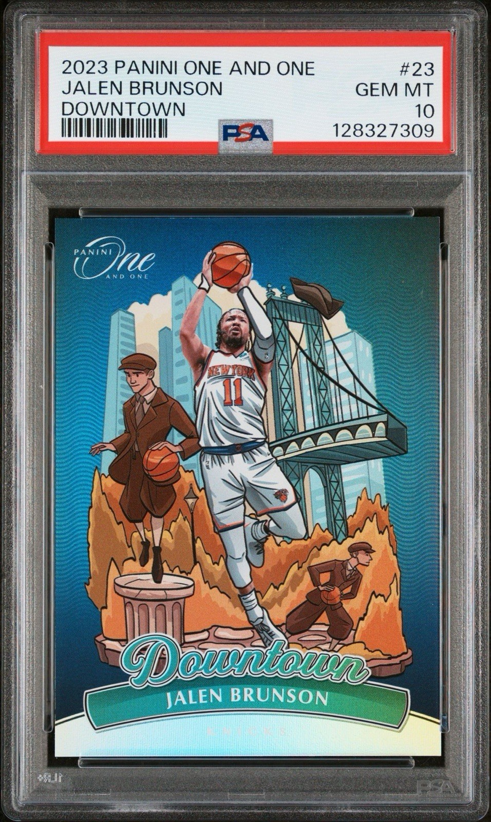 2023 Panini One and One Jalen Brunson Downtown #23 PSA 10