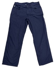 Carhartt FR Flame Resistant Work Pants 36x30 Navy fits 35x29 FRB159