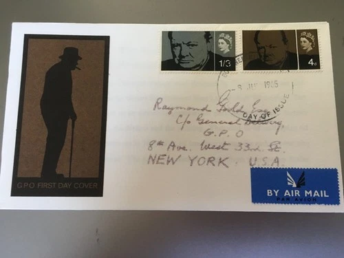 GB STAMPS RARE FIRST DAY COVER 1965 CHURCHILL PHOSPHOR