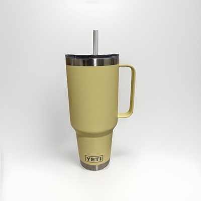 Yeti Rambler 42 oz Straw Handle Mug Daybreak Yellow Limited Edition Insulated