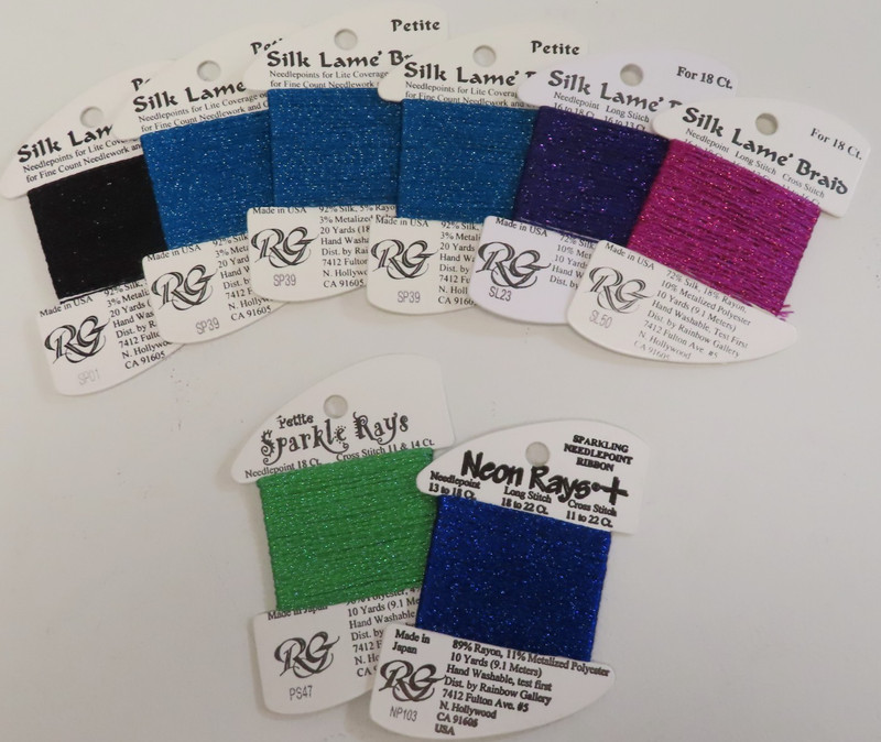 THREADS FOR STITCHING- Neon Rays, Sparkle Rays & more (71)