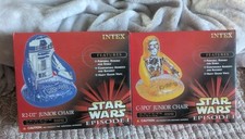 Star Wars Episode 1 R2D2 & C3PO Junior Blow Up Chairs x2 NEW