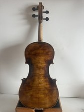 violino 4/4 modello Stradi fiammato retro acero piano in abete verniciato antico N2