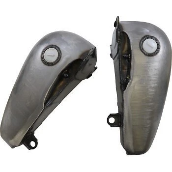 Harley Softail 84-99 Drag Specialties 5 galones estilo Fat Bob tanque de gasolina lado plano Foto 2 de 4