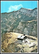 1969 Bucegi Mountains Romania Cabana Caraiman Cabin Vintage Postcard K013