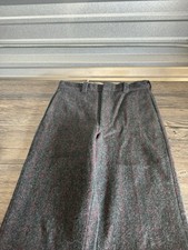 Woolrich 1990 Mackinaw VTG Mens 34x29 Gray Wool Tweed Straight Leg Hunting Pants