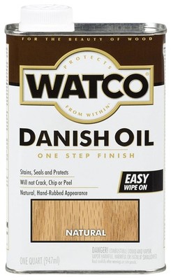 A65741 Danish Oil Wood Finish, Quart, Natural