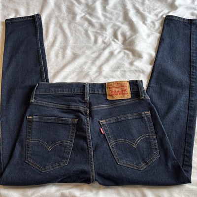 MEN'S LEVIS 512 NAVY BLUE SLIM TAPERED FIT MID RISE JEANS