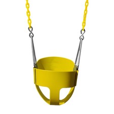 WS 2082 Full Bucket Toddler Swing with Chains, 50 Pound Capacity, Yellow