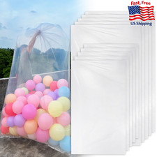 Kreapa 10-pc Large Transparent Balloon Storage Bags 59x98"  47x59" Party