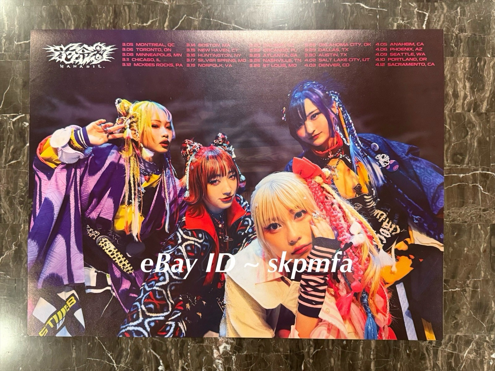 HANABIE. Poster 2025 Tour🎤 💯 Official Merch