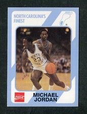 Michael Jordan North Carolina NCAA Rookie 1989-90 Collegiate Basketball Card #17. rookie card picture