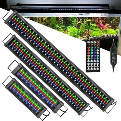 31-153cm Aquarium Beleuchtung RGB LED 24/7Timer GANZTAGS MODUS VollspektrumLicht