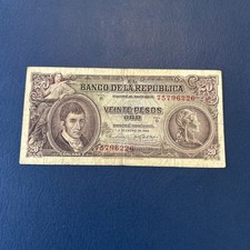 Colombia- 20 Pesos Oro- 1965