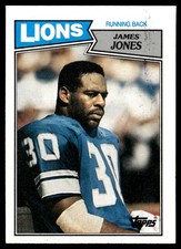 James Jones 1987 Topps #319 Detroit Lions 32783 Football Card