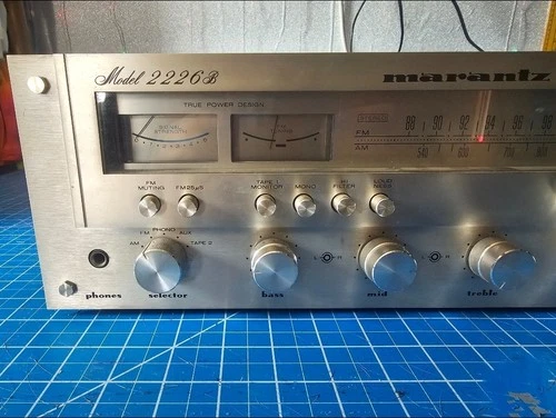 Vintage Marantz 2226B Stereophonic Receiver without Wood Case Cabinet TESTED