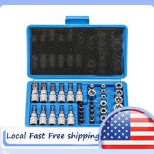 Inverted Torx Socket Master Set E4 To E20 T-style Bits Tamper Resistant Gearzaar