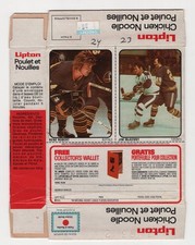 RENE ROBERT  JIM McKENNY 1974-75 LIPTON SOUP UNCUT BOX NO 24-23   89827
