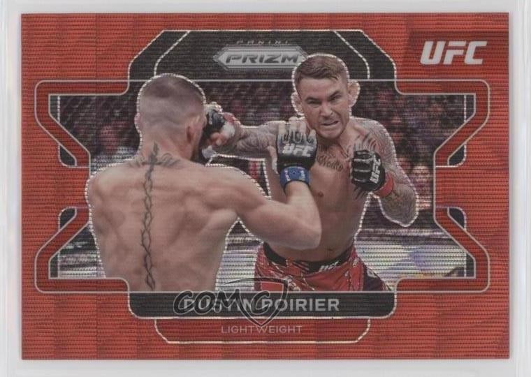 2022 Panini Prizm UFC Ruby Wave Prizm Dustin Poirier #21 0b5