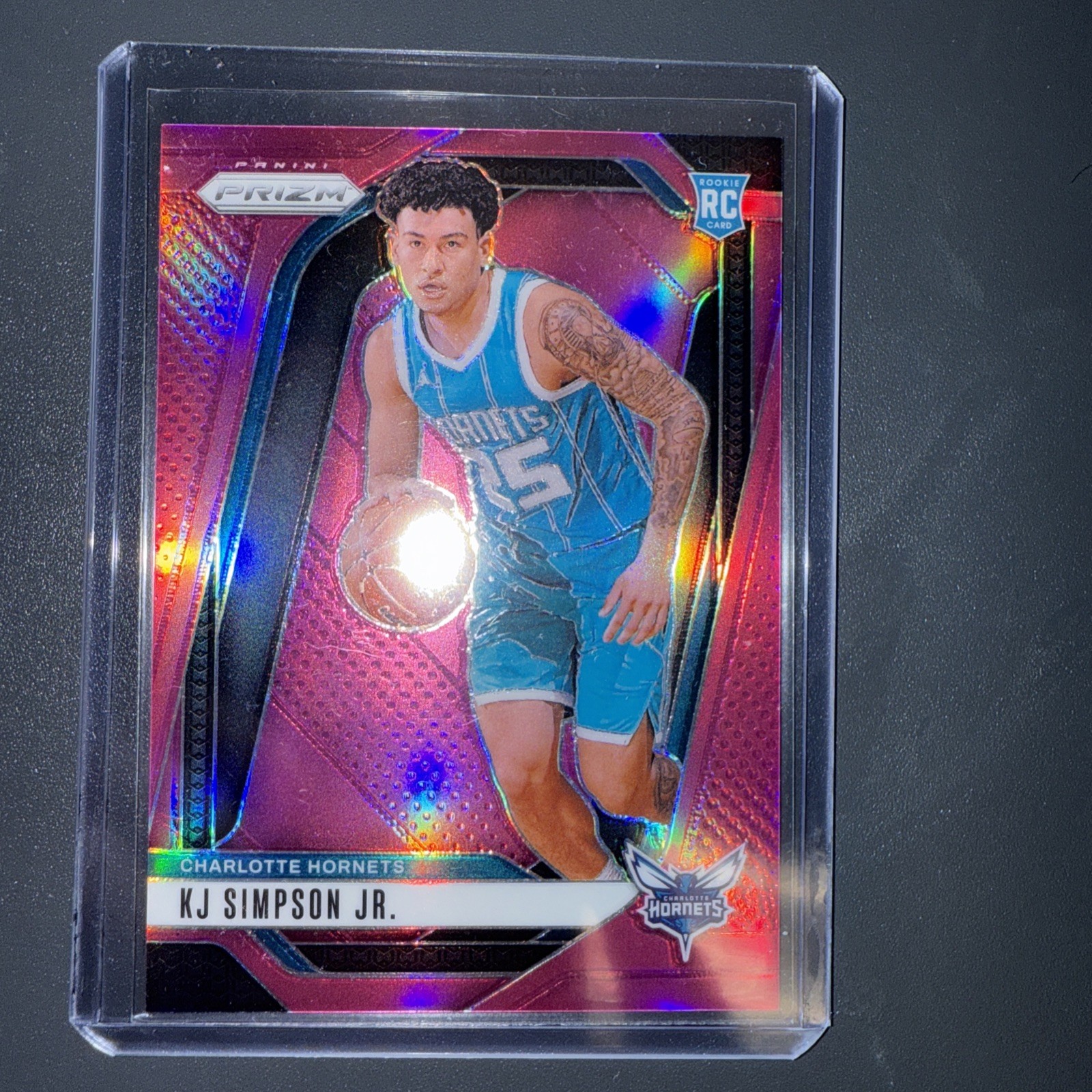 2024-25 Panini Prizm - KJ Simpson Jr. #247 Pink Prizm /249 (RC)