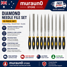 High Carbon Steel Precision Needle File Set Non-Slip Handles for Wood Plastic Mo