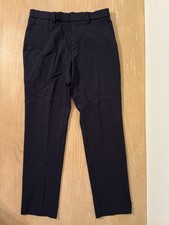 Tommy Hilfiger Pants Mens 30x30 Blue Slim Fit Dress Stretch Rayon Flat Front