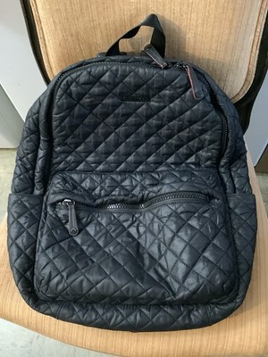 MZ Wallace Dark Navy Blue Quilted City Backpack