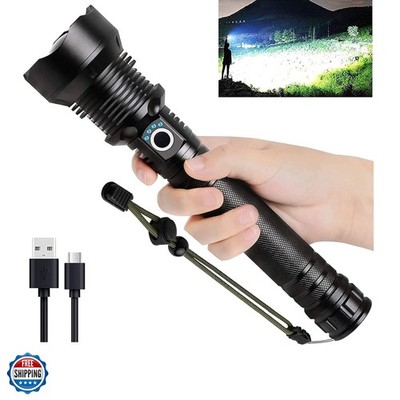 Rechargeable LED Flashlights High Lumens, 90,000 Lumens Super Bright Flashlig...