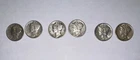 WWII Mercury Dime "S" Mint Set (1940-1945-S) 6 Coins - 90% Silver - SF Mint