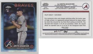 2024 Topps Chrome Update Prism Refractor AJ Smith-Shawver #USC87 Rookie RC