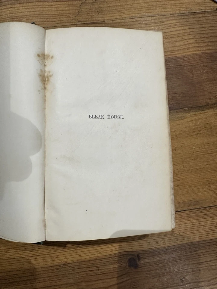 Bleak House Charles Dickens Bradbury & Evans 1853 1st Edition 1st Impression - Image 4 of 4