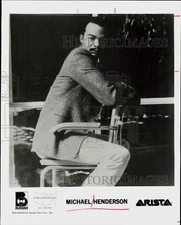 1985 Press Photo Singer Michael Henderson - hpp42622