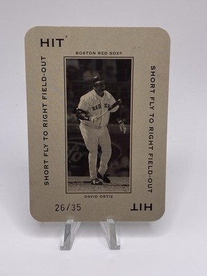 2005 Throwback Threads Polo Grounds HIT David Ortiz # d /35 Red Sox