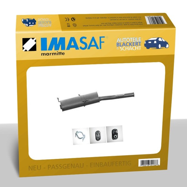 Imasaf ESD Auspuff Endtopf für Citroen Xsara Break Diesel 1.4/1.9/2.0-image