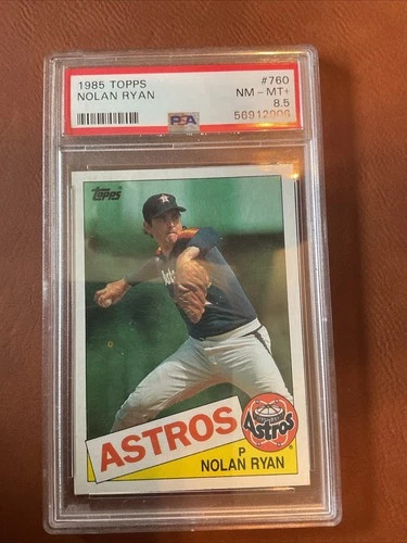 1985 Topps - Nolan Ryan #760 PSA 8.5