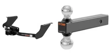 CURT Trailer Hitch Tow Cargo Kit 2in Receiver Class 4 & Ball Mount - 14374 45002