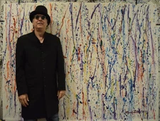 Mark Little Original Giant Profesional Painting 84”X62” (7 Foot) Abstract Modern