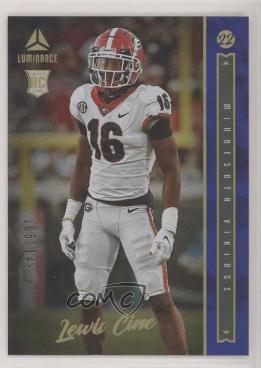 2022 Panini Luminance Rookie Blue 105/149 Lewis Cine #161 Rookie RC 0h3t