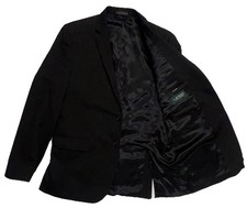 Lauren Ralph Lauren Boys Size 20 Reg Black Blazer Jacket Sport Coat 2 Button EUC