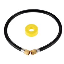 60cm Low Pressure Propane Hose Gas Line Pipe Thread Tap Kit Barbecue Adapter )