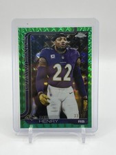 2025 Topps Chrome Football DERRICK HENRY GREEN GEOMETRIC IMAGE VARIATION/99 SSP